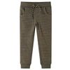 Pantalones de ch&aacute;ndal infantiles caqui oscuro m&eacute;lange 104