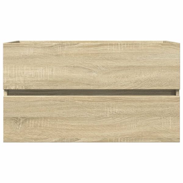 vidaXL Armario lavabo madera de ingenier&iacute;a roble Sonoma 80x38,5x45 cm