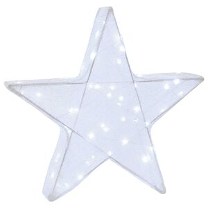 vidaXL Estrella de Navidad 3D 50 LED Blanco fr&iacute;o 55 x 53,5 x 10 cm