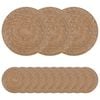 vidaXL Manteles de hierba marina 50 uds. Natural 100% Hierba marina