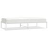 vidaXL Estructura de cama sin colch&oacute;n metal blanco 90x190 cm