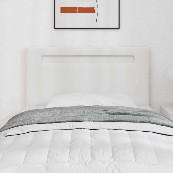 vidaXL Cabecero LED 100 cm Cuero sint&eacute;tico
