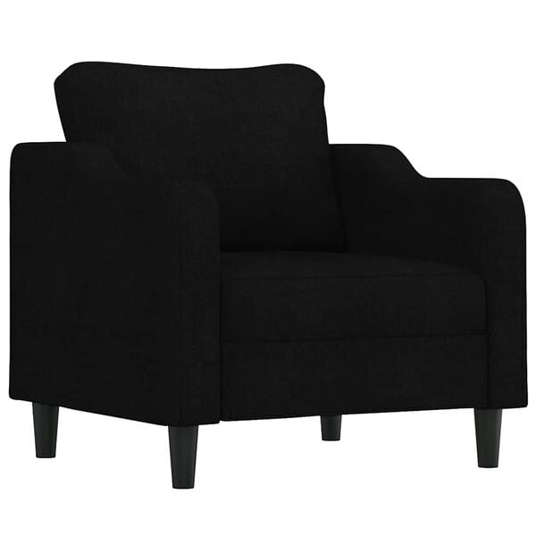 vidaXL Sill&oacute;n de tela negro 60 cm