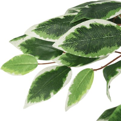 vidaXL Ficus artificial con 378 hojas verde 80 cm