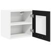 vidaXL Mueble colgante con puerta 2 pcs Roble Negro 40 x 31 x 40 cm