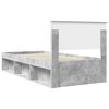 vidaXL Estructura de cama Concreto 90 x 200 cm Madera de pino macizo