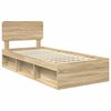 vidaXL Estructura de cama Sonoma 90 x 190 cm Madera de pino macizo