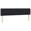vidaXL Cama box spring con colch&oacute;n terciopelo negro 180x210 cm