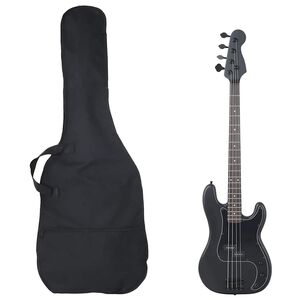vidaXL Bajo el&eacute;ctrico para principiantes con funda negro 4/4 46"