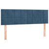 vidaXL Cama box spring con colch&oacute;n terciopelo azul oscuro 140x200 cm