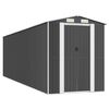 vidaXL Cobertizo de jard&iacute;n acero galvanizado antracita 192x689x223 cm