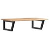 vidaXL Estante de lavabo de pared acero y madera maciza de acacia