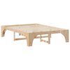 vidaXL Estructura de cama Marrón 150 x 200 cm Madera de pino macizo