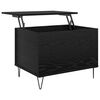 vidaXL Mesa de Caf&eacute; Roble Negro 60 x 44,5 x 45 cm Madera contrachapada