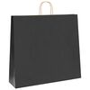 vidaXL Bolsas de papel con asas 250 uds negra 54x15x49 cm