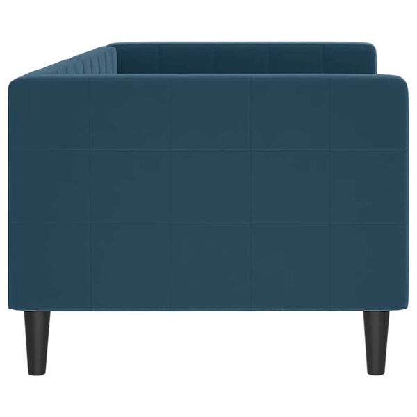vidaXL Sof&aacute; cama sin colch&oacute;n terciopelo azul 80x200 cm