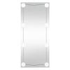 vidaXL Espejo de pared rectangular con luces LED vidrio 40x80 cm