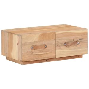 vidaXL Mesa de centro de madera maciza reciclada 90x50x35 cm