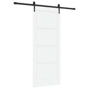 vidaXL Puerta Corredera ORKDAL Blanco y Negro 83 x 202 cm
