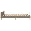 vidaXL Cama sin colch&oacute;n tela gris taupe 140x190 cm