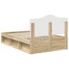 vidaXL Estructura de cama Sonoma 120 x 200 cm Madera de pino macizo