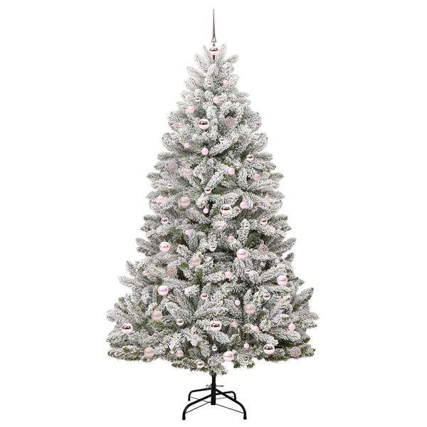 vidaXL &Aacute;rbol de Navidad artificial Verde y 210 cm PVC y Metal
