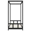 vidaXL Estructura de cama para niños madera de pino negro 90x200 cm