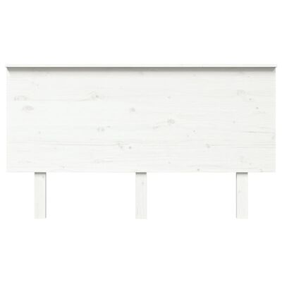 vidaXL Cabecero de cama madera maciza de pino blanco 144x6x82,5 cm