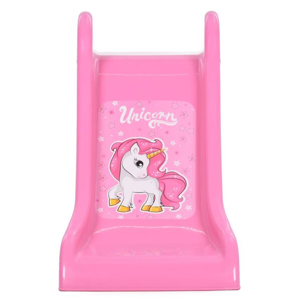 vidaXL Tobogán para niños plegable 111 cm rosa