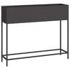 vidaXL Jardinera Elevada Negro 100 x 26 x 82 cm Acero