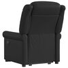 vidaXL Sillón reclinable eléctrico pie cuero sintético negro brillante