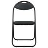 vidaXL Silla Plegable 8 pcs Negro 48 x 43,5 x 81 cm Cuero sint&eacute;tico