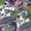 DUTCH WALLCOVERINGS Papel pintado Passion Flower blanco y verde
