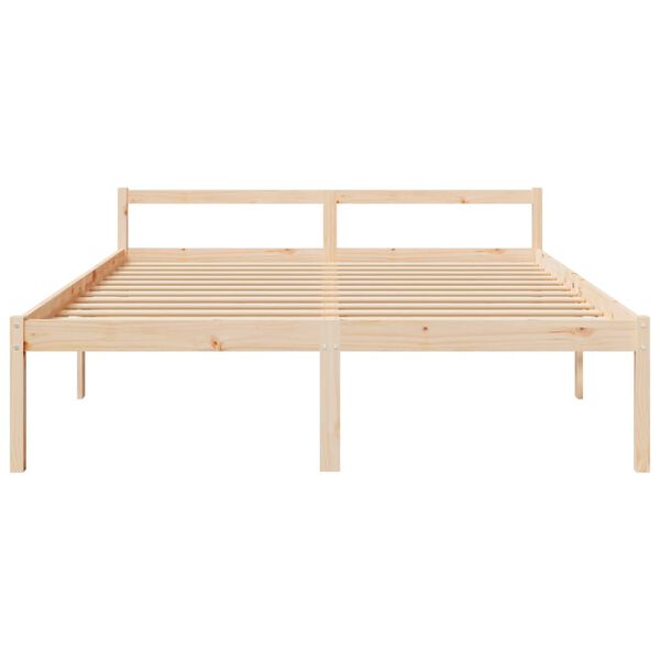 vidaXL Cama para personas mayores madera maciza de pino 200x200 cm