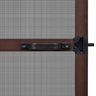 vidaXL Mosquitera con bisagras para puertas marrón 100x215 cm
