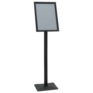 vidaXL Soporte de cartel pedestal a3 Hierro fundido Negro