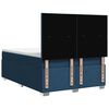 vidaXL Cama box spring con colch&oacute;n tela azul 140x190 cm