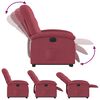 vidaXL Sill&oacute;n el&eacute;ctrico reclinable elevable de tela rojo tinto