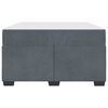 vidaXL Estructura de cama con colch&oacute;n Gris oscuro 120 x 190 cm tela