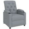 vidaXL Sill&oacute;n reclinable de tela gris claro