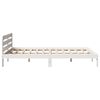 vidaXL Estructura de cama sin colch&oacute;n madera de pino blanca 150x200 cm