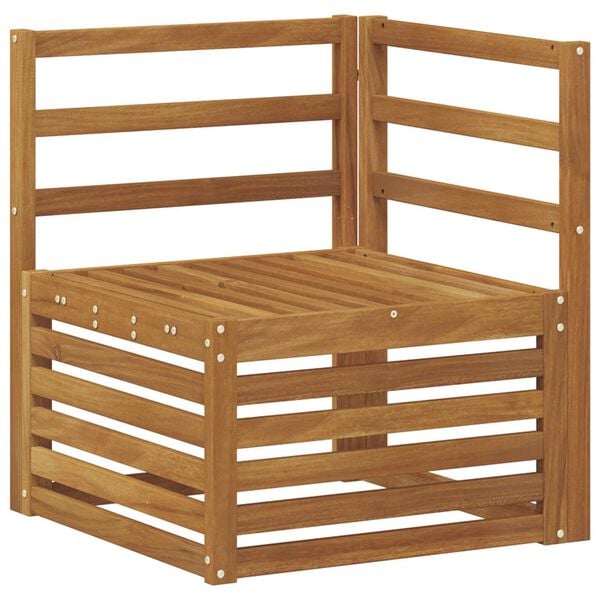 vidaXL Juegos de sof&aacute;s 7 pcs Natural Madera de Acacia S&oacute;lida