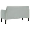 vidaXL Sof&aacute; Loveseat gris claro 109 cm terciopelo