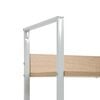 vidaXL Estanter&iacute;a de 4 niveles madera ingenier&iacute;a roble 60x27,6x124,5cm