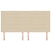 vidaXL Cabecero con cabecera Crema 180 cm Cuero sint&eacute;tico