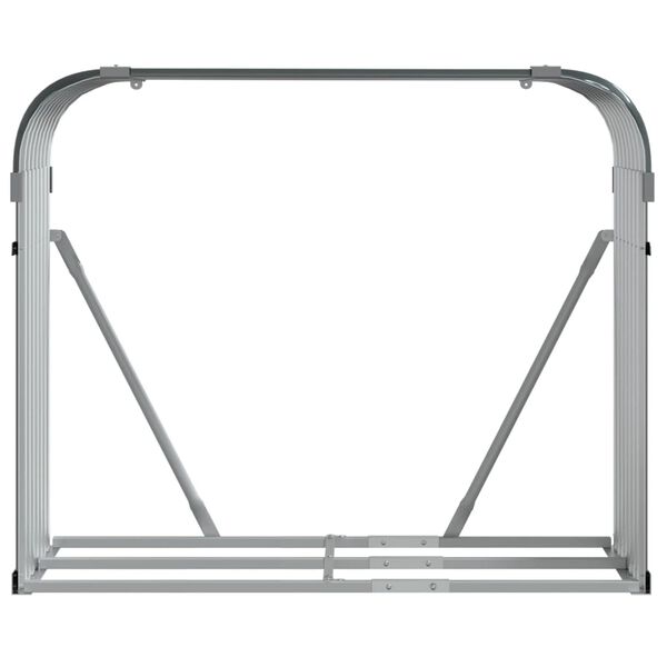vidaXL Leñero antracita 120x45x100 cm acero galvanizado