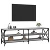 vidaXL Mueble de TV madera contrachapada gris Sonoma 160x40x50 cm