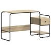 vidaXL Escritorio con almacenamiento Roble Sonoma 131,5 x 50 x 75,5 cm
