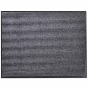 vidaXL Felpudo gris 90 x 60 cm PVC