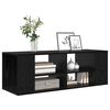 vidaXL Mueble para TV Montado en la Pared Roble negro 102 x 35 x 35 cm